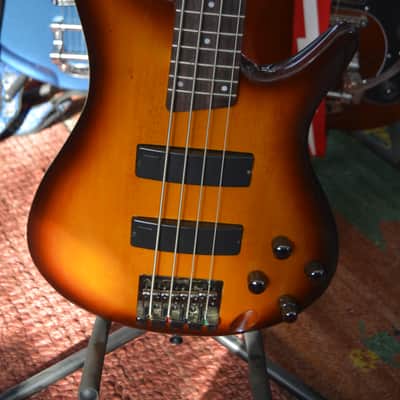 2010 Ibanez SR370 Soundgear Active Bass in Brown Burst, w/New Black Dunlop Straploks & a New Black ABS Hardshell Case image 2
