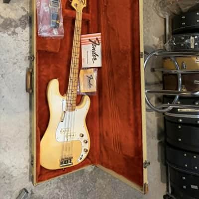 Fender Precision Special Bass with Maple Fretboard 1980 - 1983 - Arctic White image 1