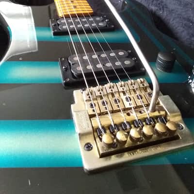 Kramer Pacer 1982 Black/Blue Pipes/Maple image 1