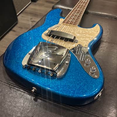 Fender Custom Shop Masterbuilt John Suhr "Grand Finale" Jazz Bass V 1997 - Blue Flake image 12