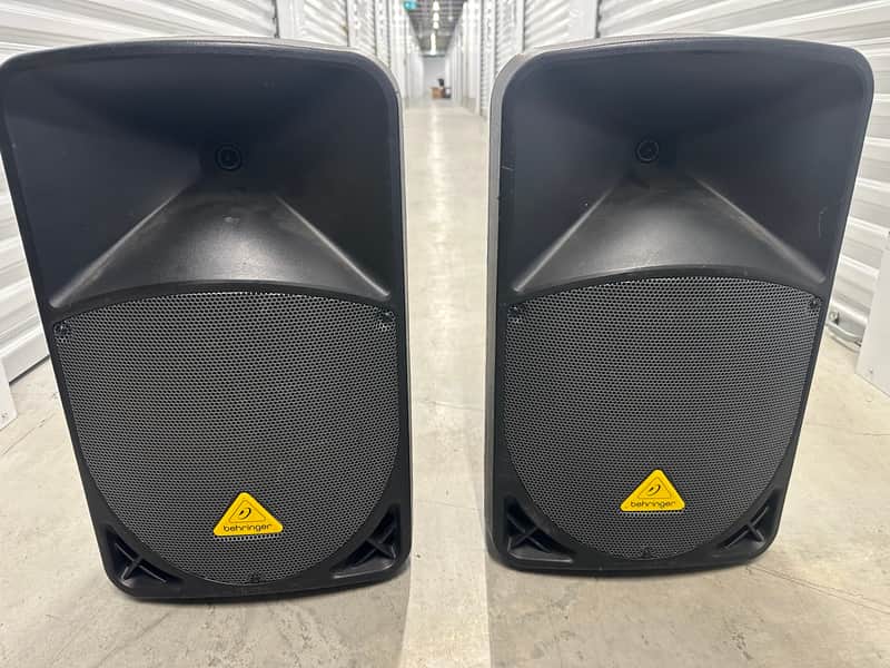 Pair of Eurolive B112MP3 1000-Watt 15" Powered Speakers with MP3 Player image 1