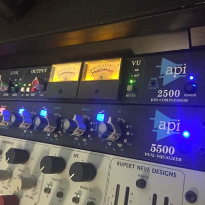 API Mix Buss / Mastering Bundle: 2500 Stereo Bus Comp & 5500 Stereo Bus EQ - Special Extras Included image 1