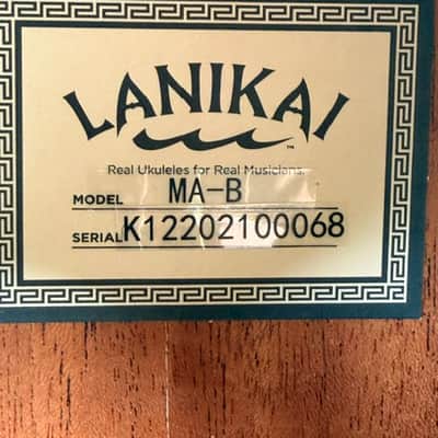 Lanikai "Real Ukeleles for Real Musicians" MA-B SN: K12202100068 image 2