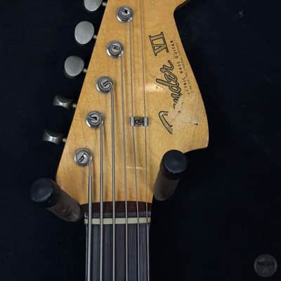 Fender Bass VI from 1961 in sunburst finish with case image 5