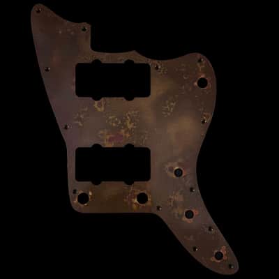 Jazzmaster Pickguard Scratchplate - NO Upper Controls / Rhythm Circuit - USA 60s Vintage - Statuary Brass - Made-to-Order image 1