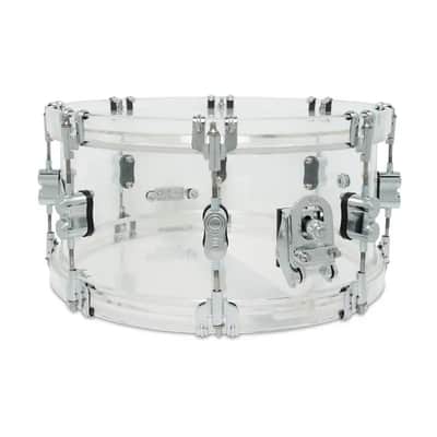 PDP Concept Acrylic Clear Snare Drum 14x6.5 image 2