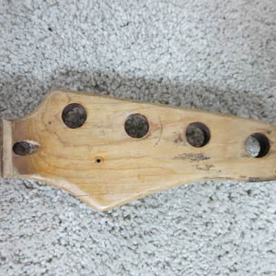 Vintage 1970s Ugly Homemade Caveman Thor Bass Project Prop Smash Me Yeesh image 4