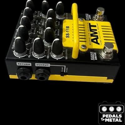 AMT Electronics SS-11B (Modern) Guitar Preamp 2010s - Black/Yellow - X18170 image 5