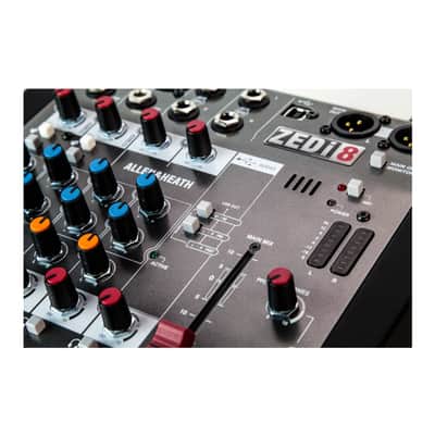 Allen & Heath ZEDi-8 Hybrid Compact Mixer / USB Interface with XLR Main Outputs 2-Band EQ and Low Cut Filter image 5
