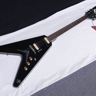 DEAN V 79 electric GUITAR Classic Black CBK V79 New w/ Hard Case image 3