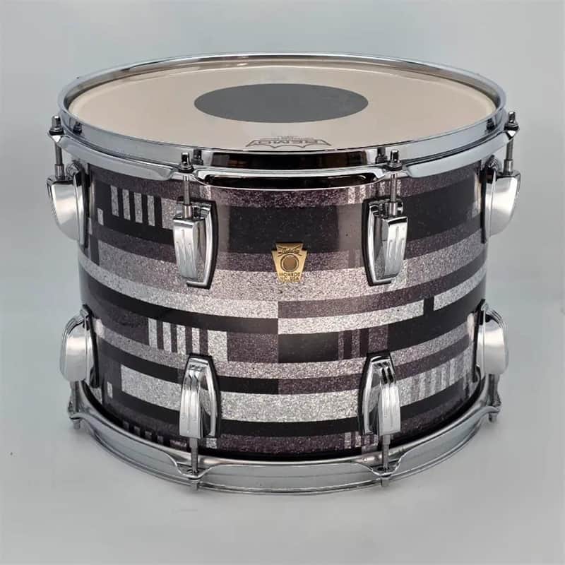 Used Ludwig Classic Maple Rack Tom 14x10 Digital Black Sparkle - Very Good image 1