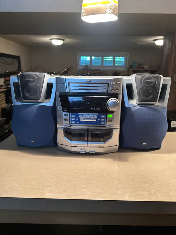 JVC MX-J30 Hi-Fi Compact Component Shelf Stereo 3 Disc CD Player