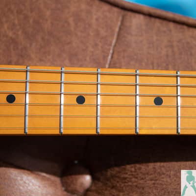 1993 Fender ST57G-65 '57 Stratocaster Reissue - Translucent Green w Gold Hardware - Made in Japan (FujiGen) Pro Set Up w Perfect Frets/Action/Intonation! image 15