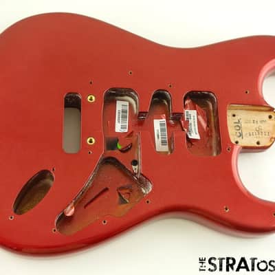 Fender American Ultra II Stratocaster Strat BODY, USA Guitar Alder Sinister Red image 1