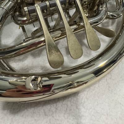 C.G. Conn 8D CONNstellation Professional Model Double French Horn with Fixed Bell 2000’s - Nickel-Silver image 7