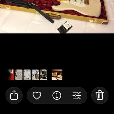 Fender Custom Shop limited edition 57 Vintage Custom Stratocaster,Mary Kay blonde,ash body,100% original,1 owner,COA,all papers,tweed case image 23