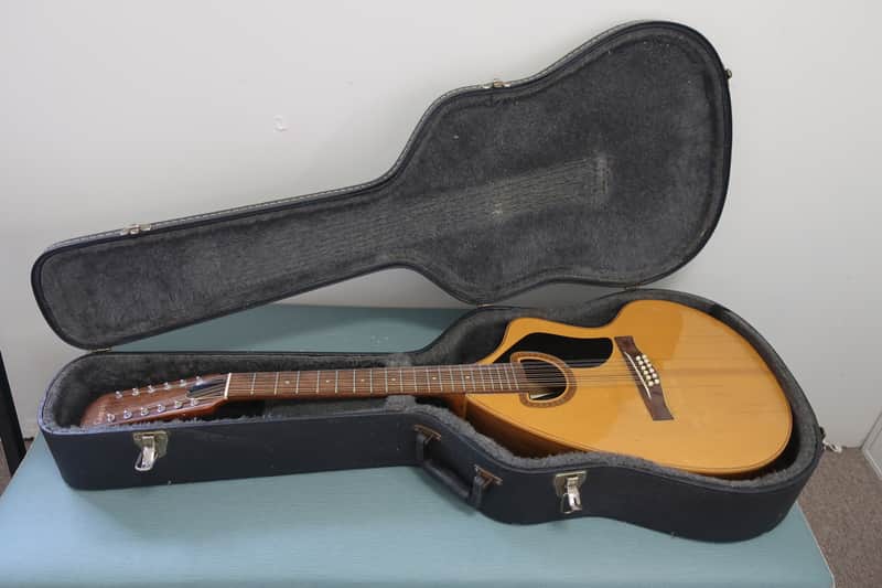 Vintage 1974 Giannini Craviola 12 String Acoustic Guitar Cedar Top