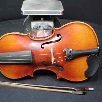 A Beautiful Antique U.S.A. Made Antonius Stradivarius Full Size 4/4 Violin, Bow & Case Ready to Play # 13 V image 3