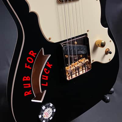 Joe Doe 'The Gambler' JDV32 Limited Edition Electric Guitar Gloss Black w/ Case image 6