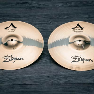 Zildjian 13" A-Custom Hi-Hat Cymbals (Pair) (Like New) image 1