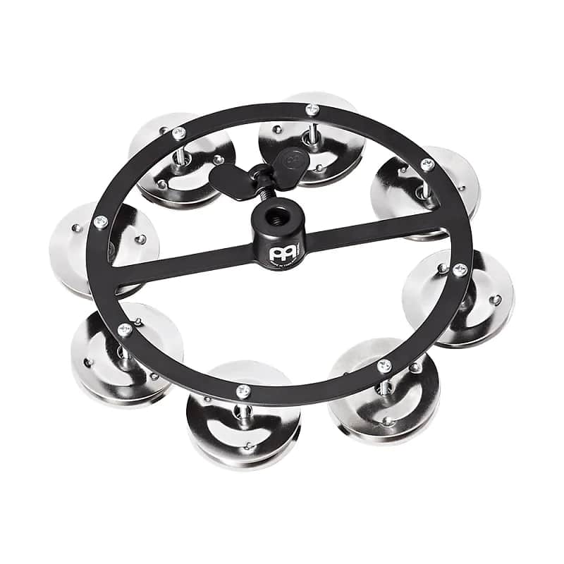 Meinl HTHH1-BK Headliner Hi-Hat Tambourine with Single Row Steel Jingles image 1