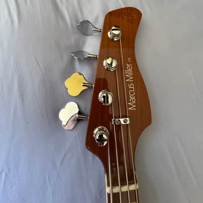 Sire Marcus Miller P8 Swamp Ash P/J 4-String Bass, Tobacco Sunburst, Roasted Maple Fretboard image 7