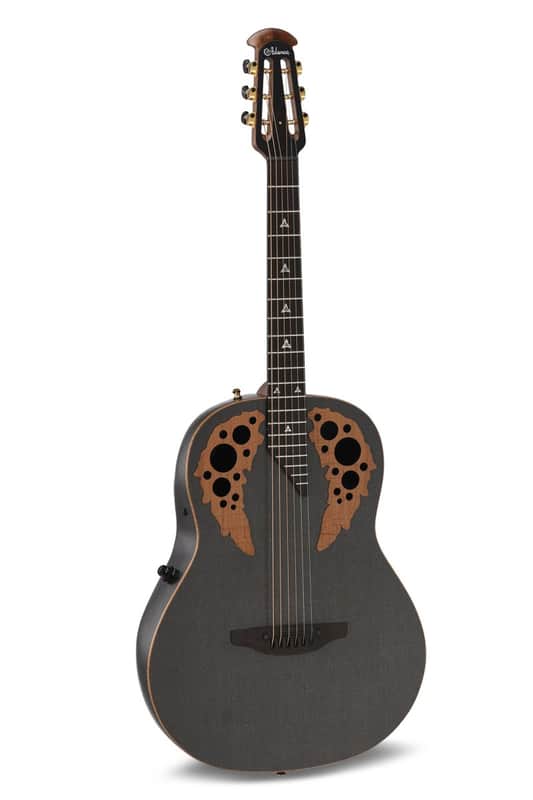 Adamas by Ovation U581T-FM Carbon Fiber Top Mid-Depth Non-Cutaway 6-String Acoustic-Electric Guitar w/ABS Case image 1