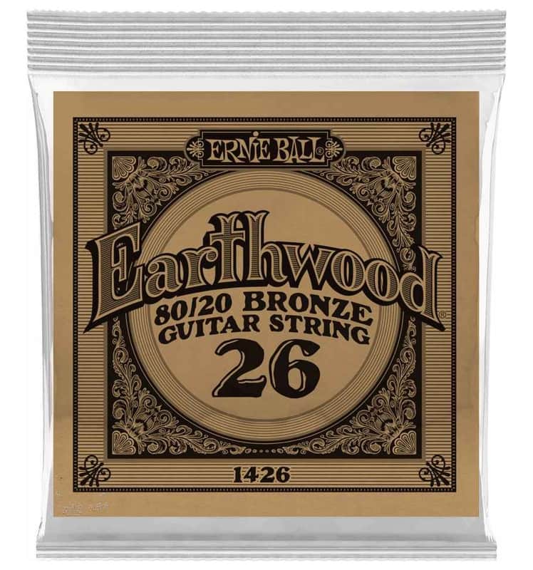 Ernie Ball P01426 .026 Earthwood 80/20 Bronze Acoustic Guitar String image 1