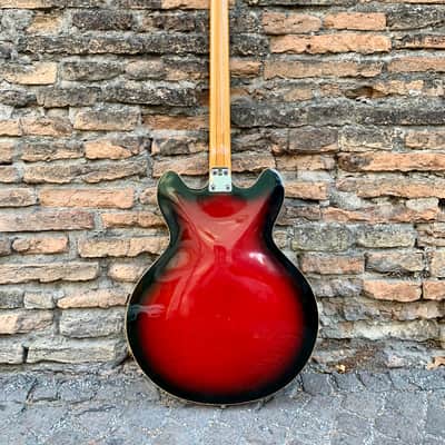 Eko Barracuda Bass Vintage 60s Made in Italy Red Sunburst image 4