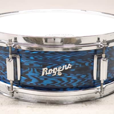 Rogers 5x14" Luxor Snare Drum Vintage 1960's Blue Onyx Cleveland image 1