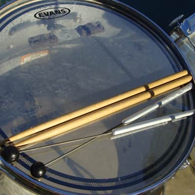 Gretsch Vintage 4 Piece Drum Set 1970s White Marine Pearl image 12