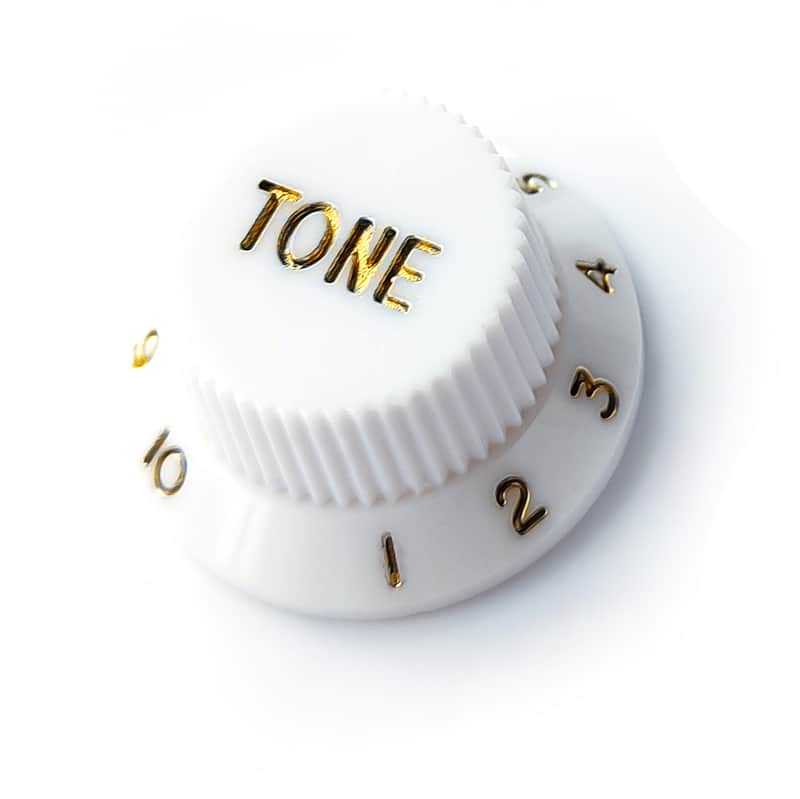 Stratocaster Tone & Volume Knobs – Set or Individual - 1x Tone White image 1