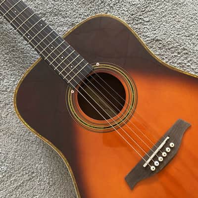 Tobacco Burst 41 Inch Acoustic Guitar, Spruce Top Body, Mahogany Neck image 3