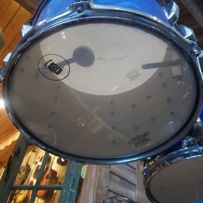 Modern Drum Shop New York City Custom Designed 4 Piece Drum Set Blue Swirl image 10