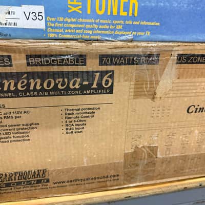 Cinenova-16 16-Channel Amplifier Earthquake Sound 70 Watts per Channel 110V Cinenova - Mint In Box image 1
