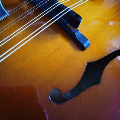 Herman Carlson Levin Archtop Mandolin (1945) – Exceptional Vintage Scandinavian Craftsmanship + Original Case image 9