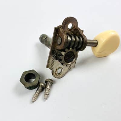Waverly Late 1930s–Early 1940s Treble Side Open-Gear Tuner (Single) - Nickel image 1