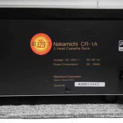 1990 Nakamichi CR-1A Stereo Cassette Deck Player Recorder Like New Idler Gear Drive Better Grab This image 13