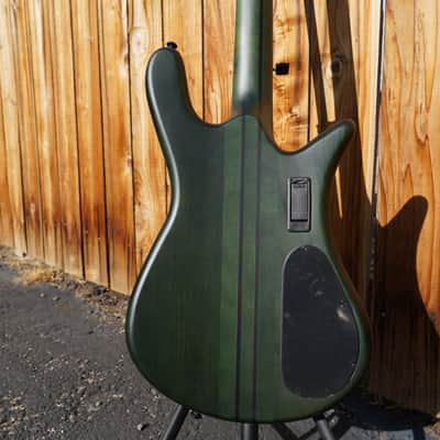 Spector NS Dimension 4 Multi Scale Haunted Moss Matte Left Handed 4-String Bass Guitar w/ Gig Bag (NOS) image 7
