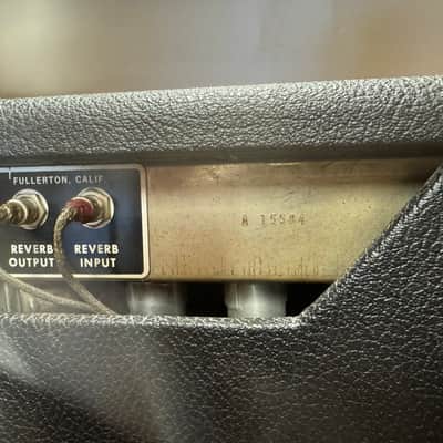 Fender Deluxe Reverb 2-Channel 22-Watt 1x12" Guitar Combo Vintage 1966 Black Panel imagen 6