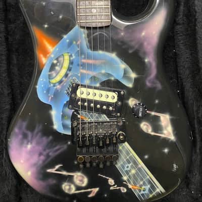 1987 Kramer Baretta Guitar art 1987 - custom Knapp graphic image 2