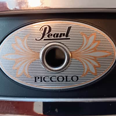 Pearl Piccolo Steel Snare Drum S1330B 13x3 Black. image 3