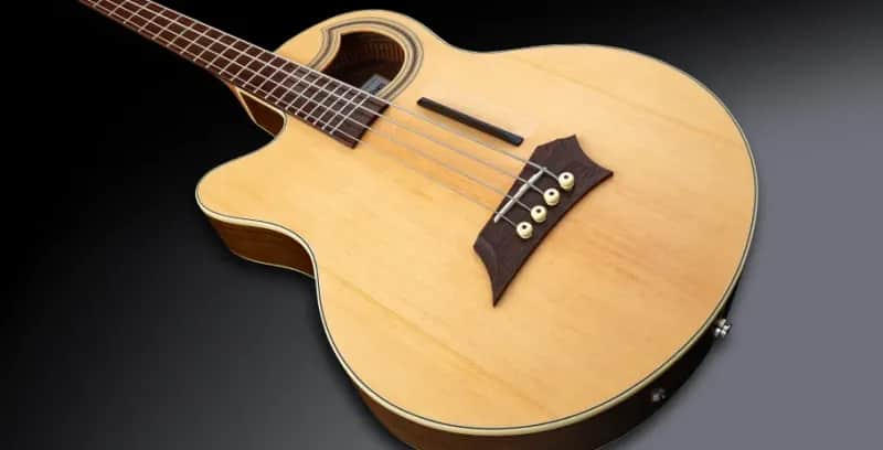 Warwick RockBass Alien Deluxe Hybrid Thinline, Lefthand, 4-String - Natural Transparent Satin image 1