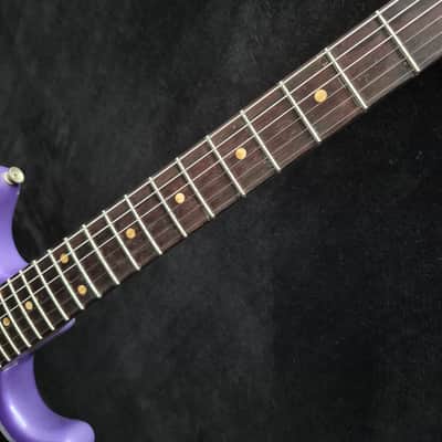 1963 Fender Duo-Sonic with Rosewood Fretboard - Transparent Red under Purple image 13
