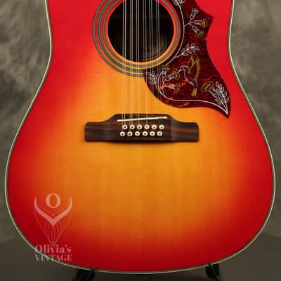 2006 Epiphone Hummingbird-12 string flattop acoustic Cherry Sunburst NEAR MINT!!! image 1