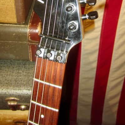 ~1987 Fernandes Super Strat w/ Reverse Headstock Black image 3