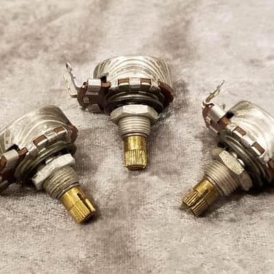 1957 Centralab 500k Audio Taper Vintage Potentiometers - Qty 3 - Les Paul #3 image 4