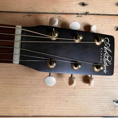 Art & Lutherie Roadhouse Faded Black Parlour Sized Electro Acoustic Guitar Pre Owned Parlor image 6