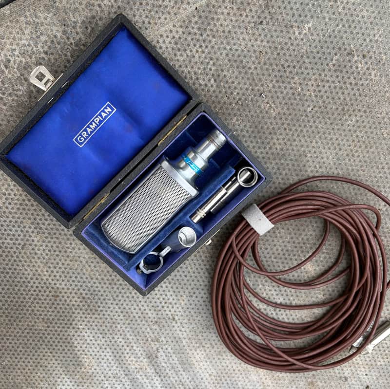 1960's Grampian GRM/2 Bidirectional Ribbon Microphone (excellent condition, + accessories and connector cable) image 1