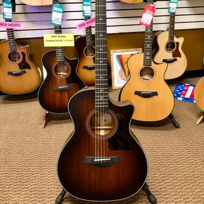 Taylor 324ce Baritone-8 LTD Grand Auditorium, Tropical Mahogany Top, Back & Sides with Hardshell Case image 3
